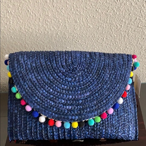 Francesca's Collections Handbags - Straw Clutch